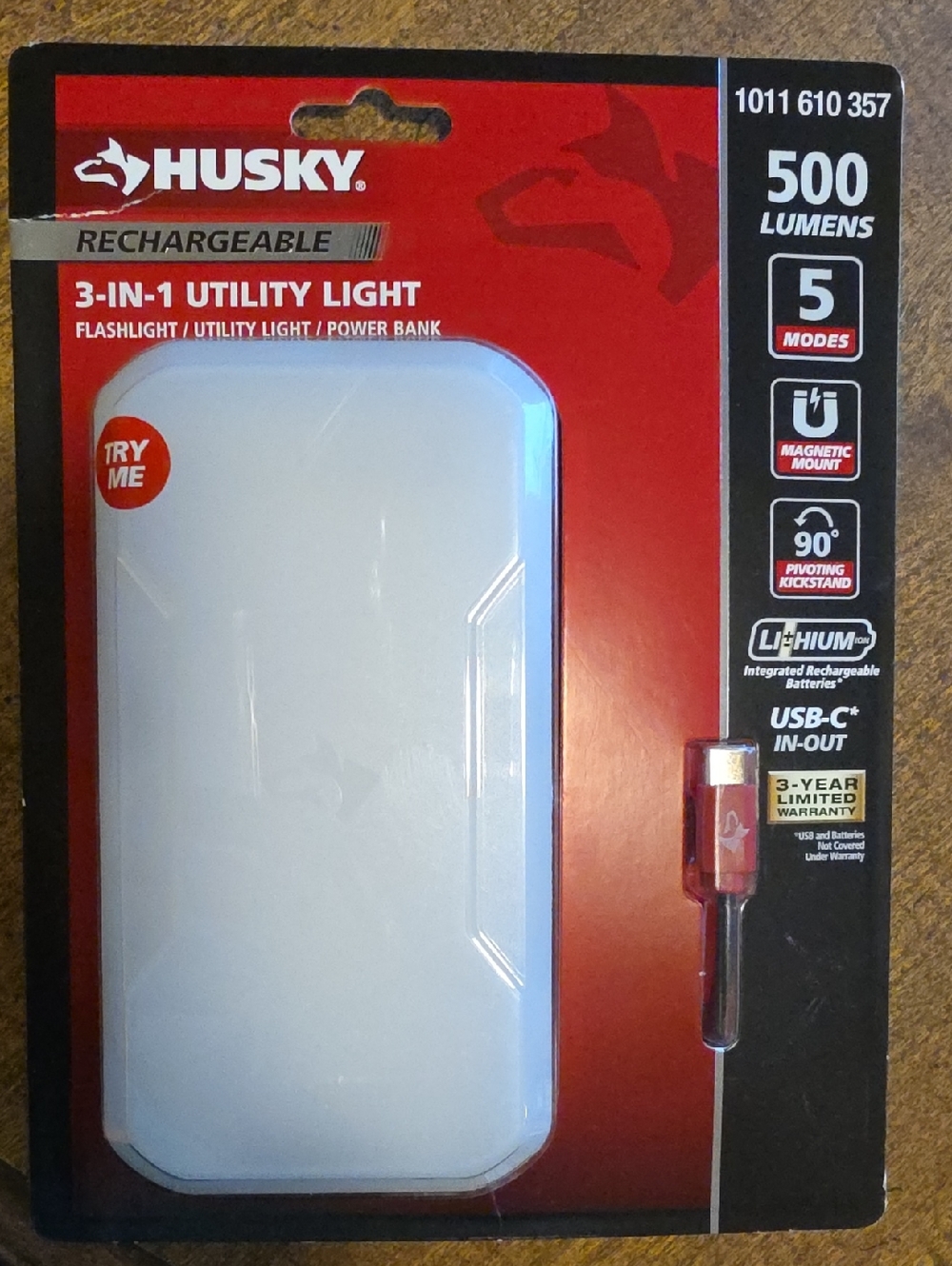 Sky White 3-in-1 Rechargeable Utility Light